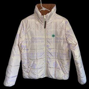 NWT Vans Women Jackets and Coats Vans x Em on holiday reversible foundry jacket